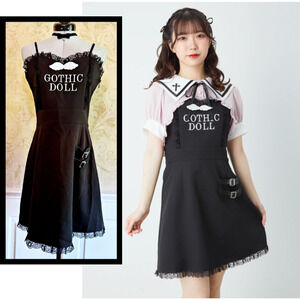 Ank Rouge Angel Doll Cami OP Dress Size M Jirai Kei J Fashion Gothic Gyaru Japan